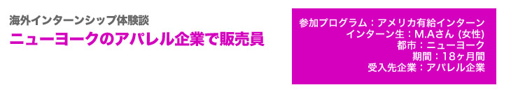 アメリカ有給インターンシップ体験談